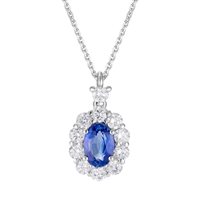 Collana World Diamond Group Donna in Oro Zaffiro 0.68 Ct PCL042DIZB1 - PCL042DIZB1